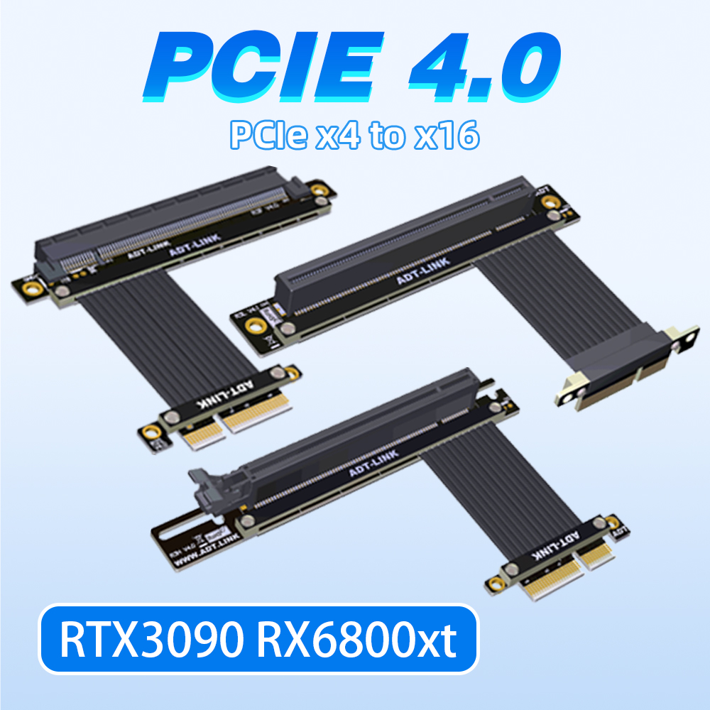 새로운 듀얼 더블 90 도 직각 PCI-E 4.0 X4 - Pcie 4.0 X16 Riser Cable 90 Degree 리뷰 및 가격
