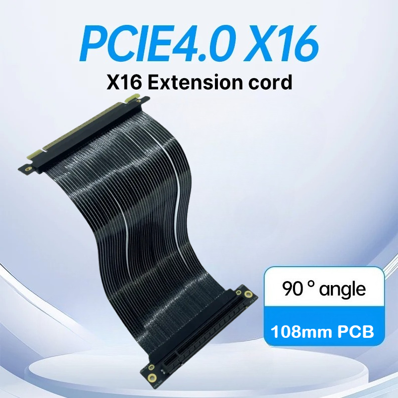 PCI-E 4.0 X16 그래픽 카드 차폐 연장 케이블 - Pcie 4.0 X16 Riser Cable 90 Degree 리뷰 및 가격
